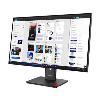 Lenovo ThinkVision T32UD-40 Monitor | 31.5" 4K UHD IPS | 99% sRGB & BT.709 | USB-C 100W PD | USB Hub | RJ-45 Ethernet | HDR10 | HDMI 2.1 | DP 1.4 | Ergonomic Stand