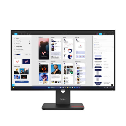 Lenovo ThinkVision T32UD-40 Monitor | 31.5" 4K UHD IPS | 99% sRGB & BT.709 | USB-C 100W PD | USB Hub | RJ-45 Ethernet | HDR10 | HDMI 2.1 | DP 1.4 | Ergonomic Stand