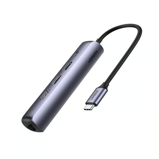 UGREEN 10919 | Ultra-Slim 5-in-1 USB-C Hub with Ethernet & HDMI