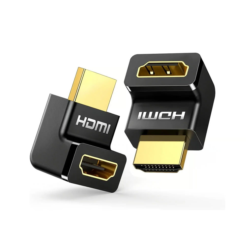 UGREEN 20110 | HDMI Male to Female Connector | 4K@60Hz | Up/Down Angle | Gold-Plated Terminals | Compact Adapter | For HDTV, Monitor, Projector, PS4, PS5, Xbox, Laptop