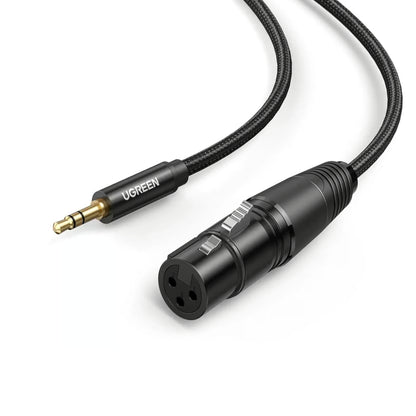 UGREEN 20244 | 3.5mm to XLR Male/Female Microphone Cable (2m)