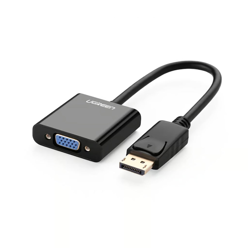 UGREEN 20415 | DisplayPort Male to VGA Female Converter | 1080p Full HD | Plug & Play | Gold-Plated Connectors | Compact Design