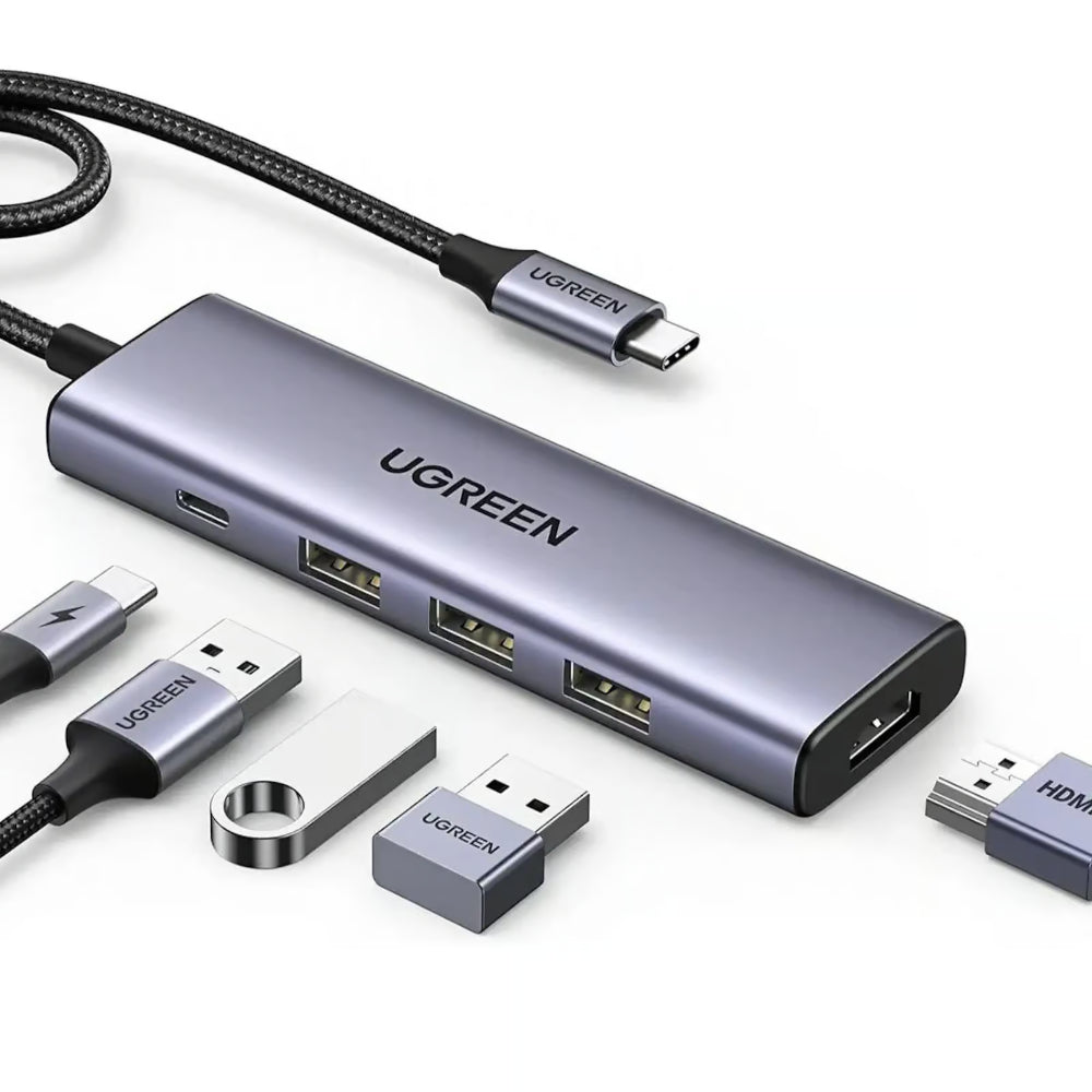 Ugreen 25101 | 5-in-1 USB-C Hub | 8K HDMI, 100W PD, 3× USB-A Ports