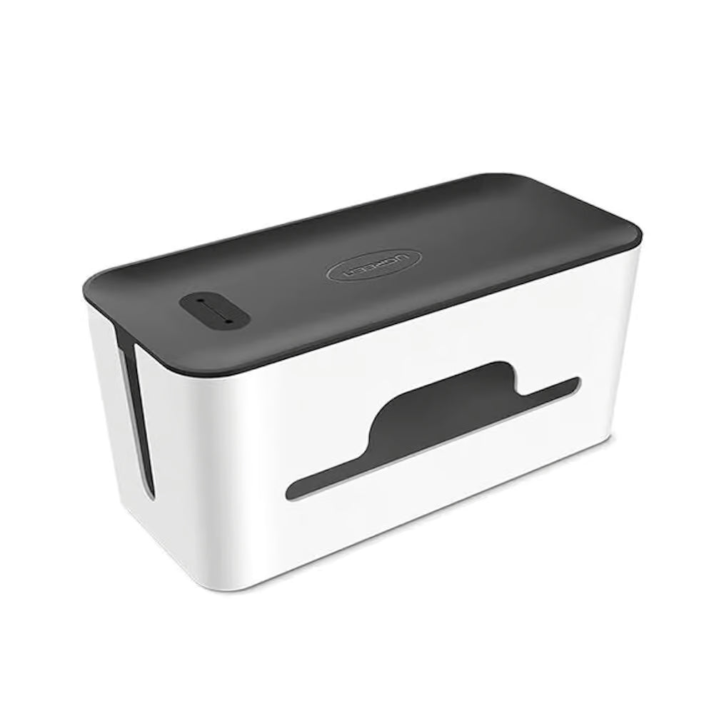 UGREEN 30398 | Universal Cable Wire Management Box | Size L and S | ABS Flame-Retardant | Lid with Ventilation | Power Strip Organizer | For Home, Office, Workstation