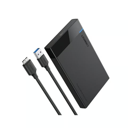 UGREEN 30848 | 2.5″ SATA HDD/SSD Enclosure | USB 3.0 to SATA III | Tool-Free | UASP Supported | 5Gbps | For Laptop, PC, Backup, Cloning, Data Recovery