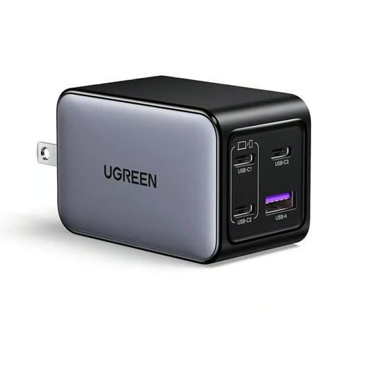 UGREEN 35963 Nexode | 65W GaN Fast Charger | 4-Port (2×USB-C + 2×USB-A) | Foldable Plug