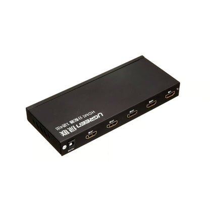 UGREEN 40202EU | HDMI Amplifier Splitter | 1 In 4 Out | 4K@30Hz | HDCP 1.4 | Signal Boosting | Plug & Play | Black