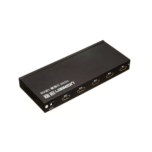 UGREEN 40202EU | HDMI Amplifier Splitter | 1 In 4 Out | 4K@30Hz | HDCP 1.4 | Signal Boosting | Plug & Play | Black