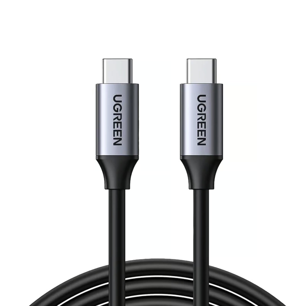 UGREEN US161 | USB-C to USB-C Cable | 60W USB 3.1 Fast Charging | 1.5M (50751) | Gray | PD Compatible | For Smartphones, Tablets, Laptops, Power Banks