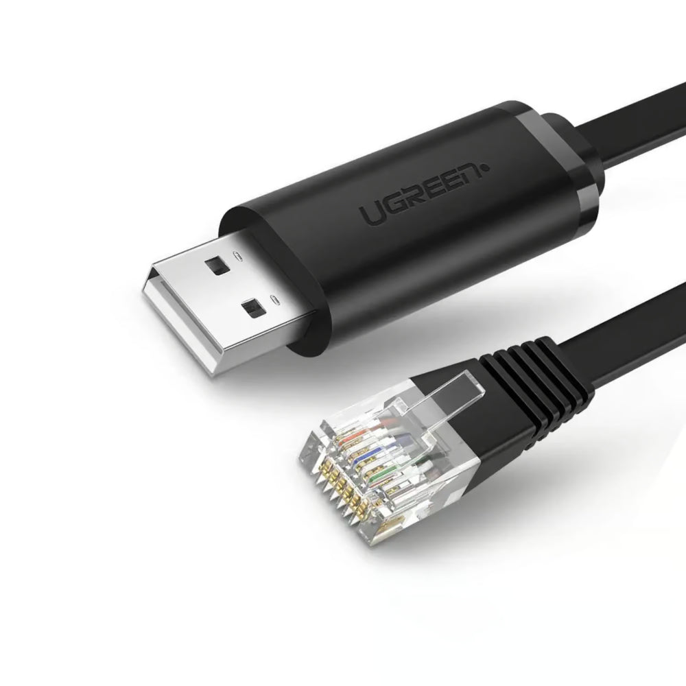 UGREEN 60813 | USB Console Cable | USB 2.0 to RJ45 | RS232 FTDI Chip | 3M / 1.5M Length