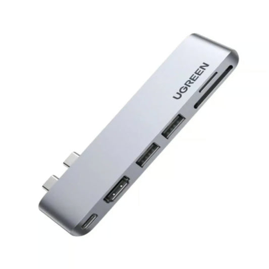 UGREEN 80856 6‑in‑2 USB‑C Hub for MacBook Pro | Professional Multi‑Port Expansion Adapter