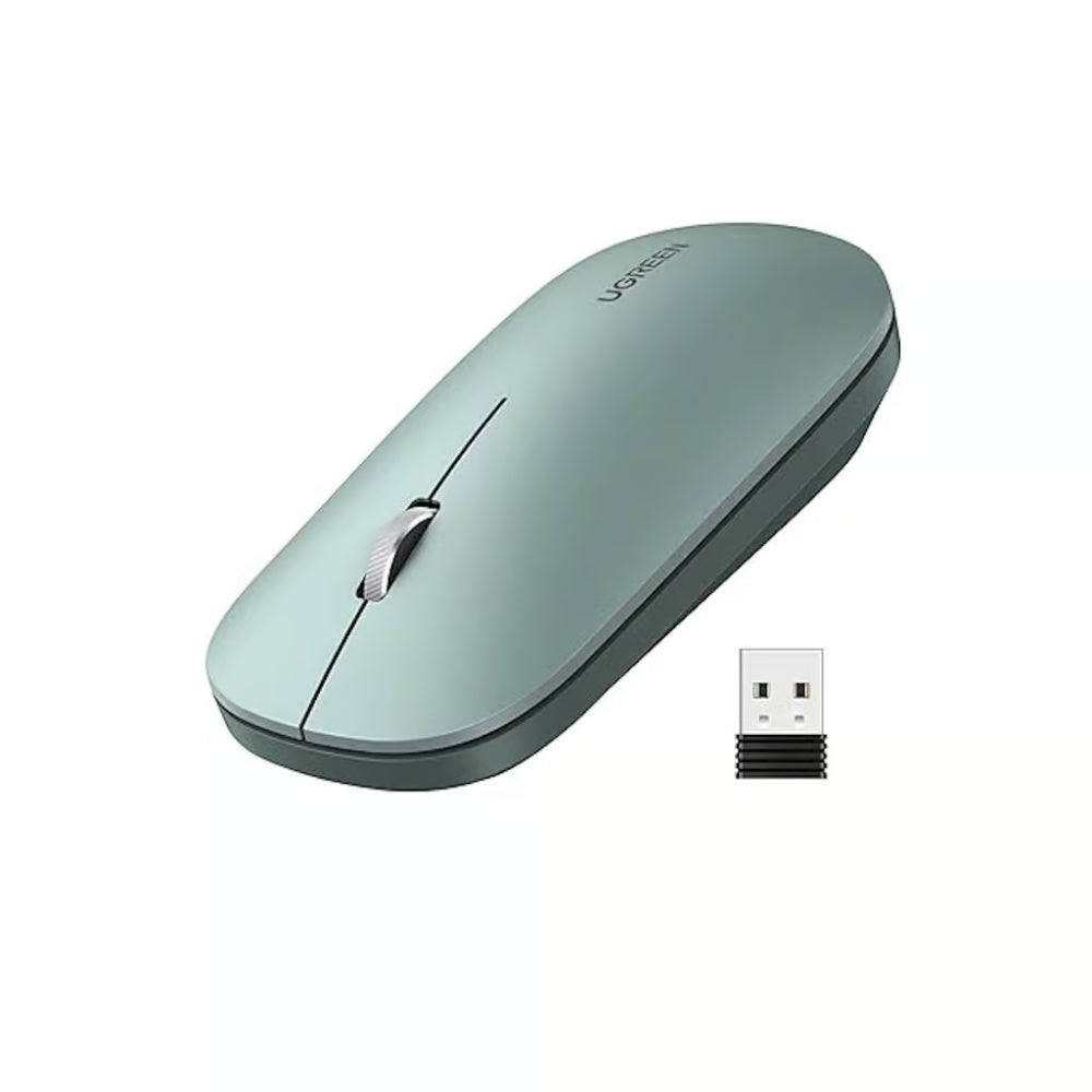 UGREEN 90374 | Wireless Mouse (Green, Ultra Slim, 2.4G Optical, 4000 DPI)