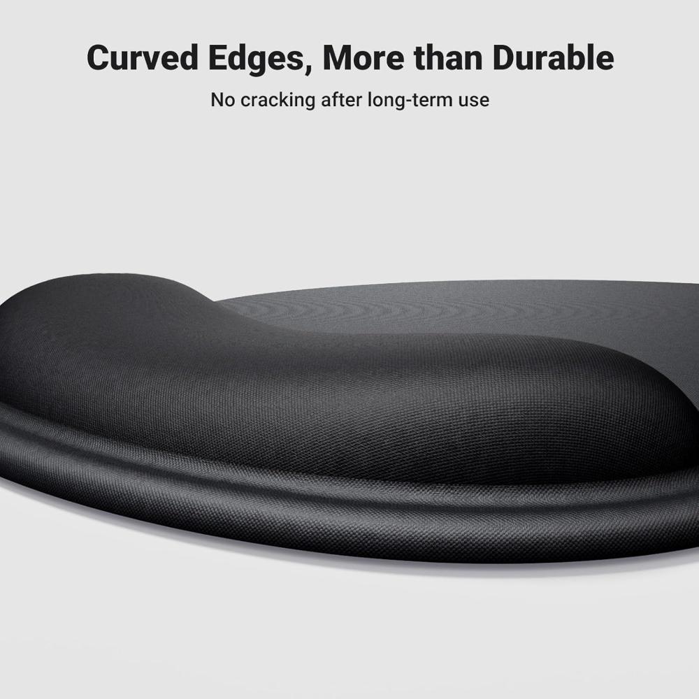 UGREEN LP668 Ergonomic Mouse Pad with Wrist Rest | 220 × 245mm | 5mm Base | Memory Foam Wrist Support | Smooth Lycra Surface | Non-Slip PU Base