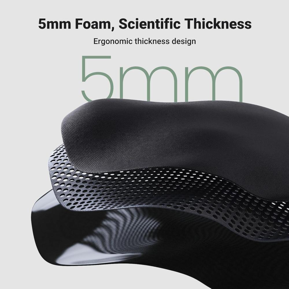 UGREEN LP668 Ergonomic Mouse Pad with Wrist Rest | 220 × 245mm | 5mm Base | Memory Foam Wrist Support | Smooth Lycra Surface | Non-Slip PU Base