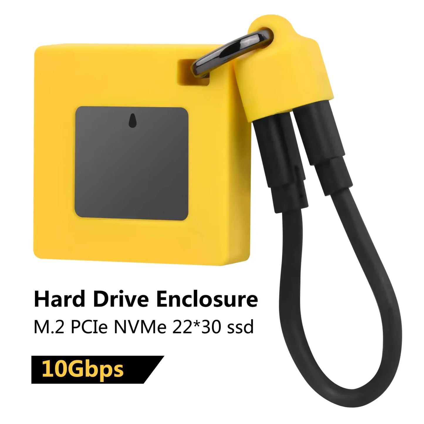 USB 3.2 Portable 2230 (M.2 NVMe) Enclosure Gen 2 | 10Gbps | Yellow