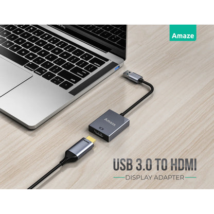 Amaze A800 | USB 3.0 to HDMI Display Adapter | Full HD 1080p | External Graphics Converter | Plug & Play | Universal Compatibility