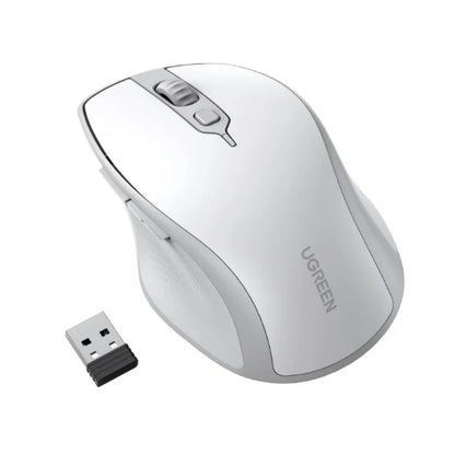 Ugreen 25752 MU006 | Dual Mode Wireless Mouse, Bluetooth + 2.4G, 4000 DPI, Silent Click, Ergonomic Design