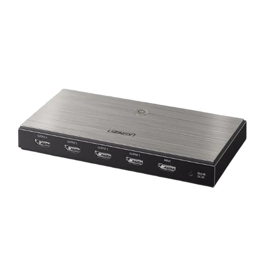 UGREEN 50708 | HDMI Splitter 1 In 4 Out | 4K@30Hz | HDCP 1.4 | Synchronized Display | Plug & Play | Black