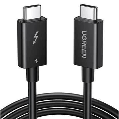 UGREEN 60621 | Thunderbolt 4 Cable | USB-C Male to Male | 100W PD | 40Gbps Data Transfer | 2 Meter | 8K Video | E-Marker Chip | For MacBook, RTX Laptops, Docks, Monitors