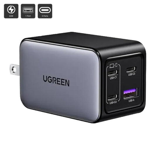 UGREEN 75072 | GaN Infinity 65W Wall Charger (3×USB‑C + 1×USB‑A)