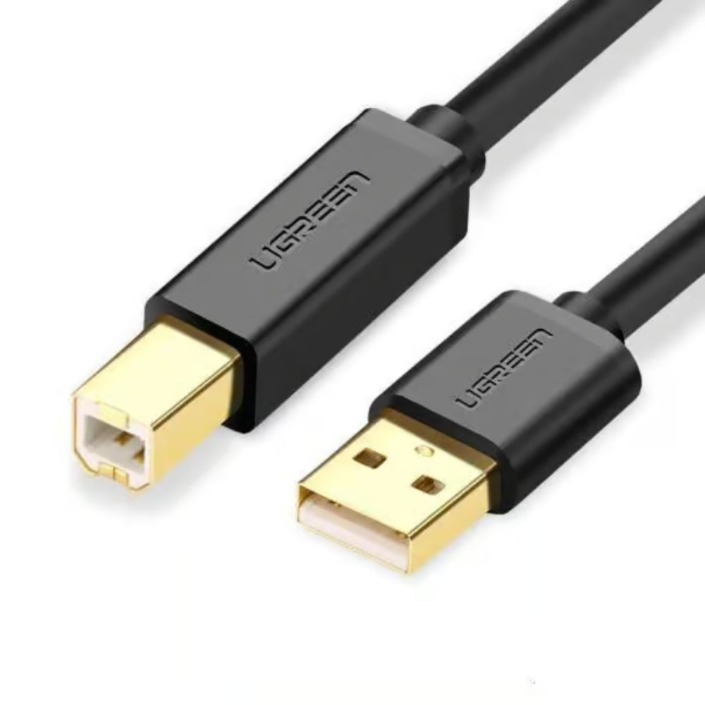 UGREEN 20846 | USB 2.0 A Male to B Male Print Cable | 1M / 2M / 3M | Gold-Plated Connectors | High-Speed 480Mbps | PVC Jacket | For Printer, Scanner, DAC, USB Audio Interface
