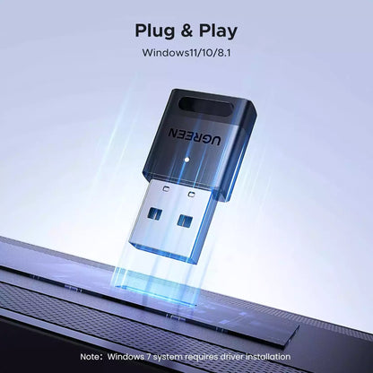 UGREEN Bluetooth 5.4 USB Dongle | Wireless Adapter for PC, Multi-Device Support, Plug & Play