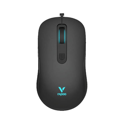 Rapoo V125S 4-in-1 Gaming Set | Gaming Keyboard, RGB Mouse, LED Headset & Mouse Pad | Wired | Black