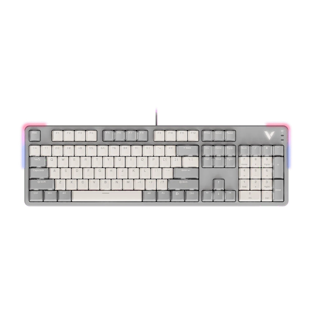 Rapoo V500PRO TM Mechanical Gaming Keyboard | Full Size 104 Keys | RGB Backlit | PBT Keycaps | Programmable