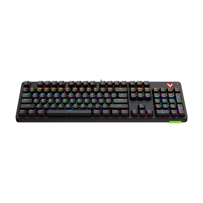 Rapoo V500PRO TM Mechanical Gaming Keyboard | Full Size 104 Keys | RGB Backlit | PBT Keycaps | Programmable