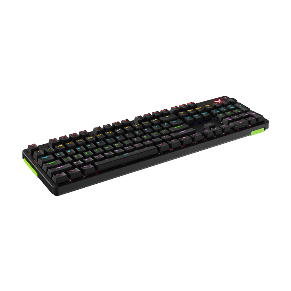 Rapoo V500PRO TM Mechanical Gaming Keyboard | Full Size 104 Keys | RGB Backlit | PBT Keycaps | Programmable