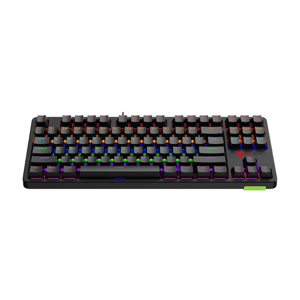 Rapoo V500PRO-87 | 87-Key Mechanical Gaming Keyboard | PBT Keycaps | Programmable | Backlit | Aluminum Base