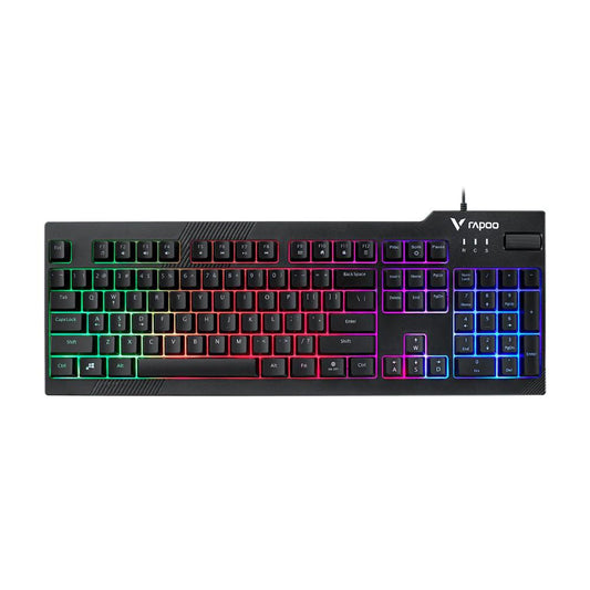 Rapoo V50S Gaming Keyboard | Full Size Backlit Keyboard | Anti-Ghosting | Volume Control Wheel | Spill-Resistant