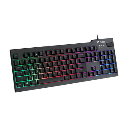 Rapoo V50S Gaming Keyboard | Full Size Backlit Keyboard | Anti-Ghosting | Volume Control Wheel | Spill-Resistant