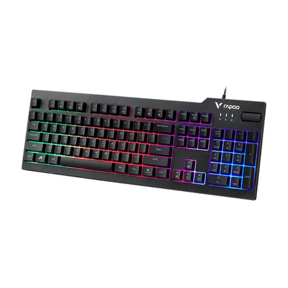 Rapoo V50S Gaming Keyboard | Full Size Backlit Keyboard | Anti-Ghosting | Volume Control Wheel | Spill-Resistant