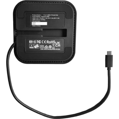 HP USB-C Pocket Dock 11-in-1 Multi-Port Hub 943V0P3 | Compact USB-C Dock with HDMI, VGA, Ethernet, USB-A & PD Charging