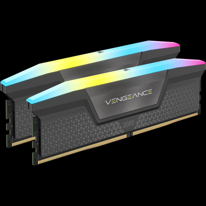 CORSAIR VENGEANCE® | RGB 32GB (2x16GB) DDR5 DRAM 5200MT/s CL40 AMD EXPO & Intel XMP Memory Kit