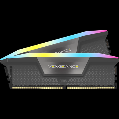 CORSAIR VENGEANCE® | RGB 32GB (2x16GB) DDR5 DRAM 5200MT/s CL40 AMD EXPO & Intel XMP Memory Kit