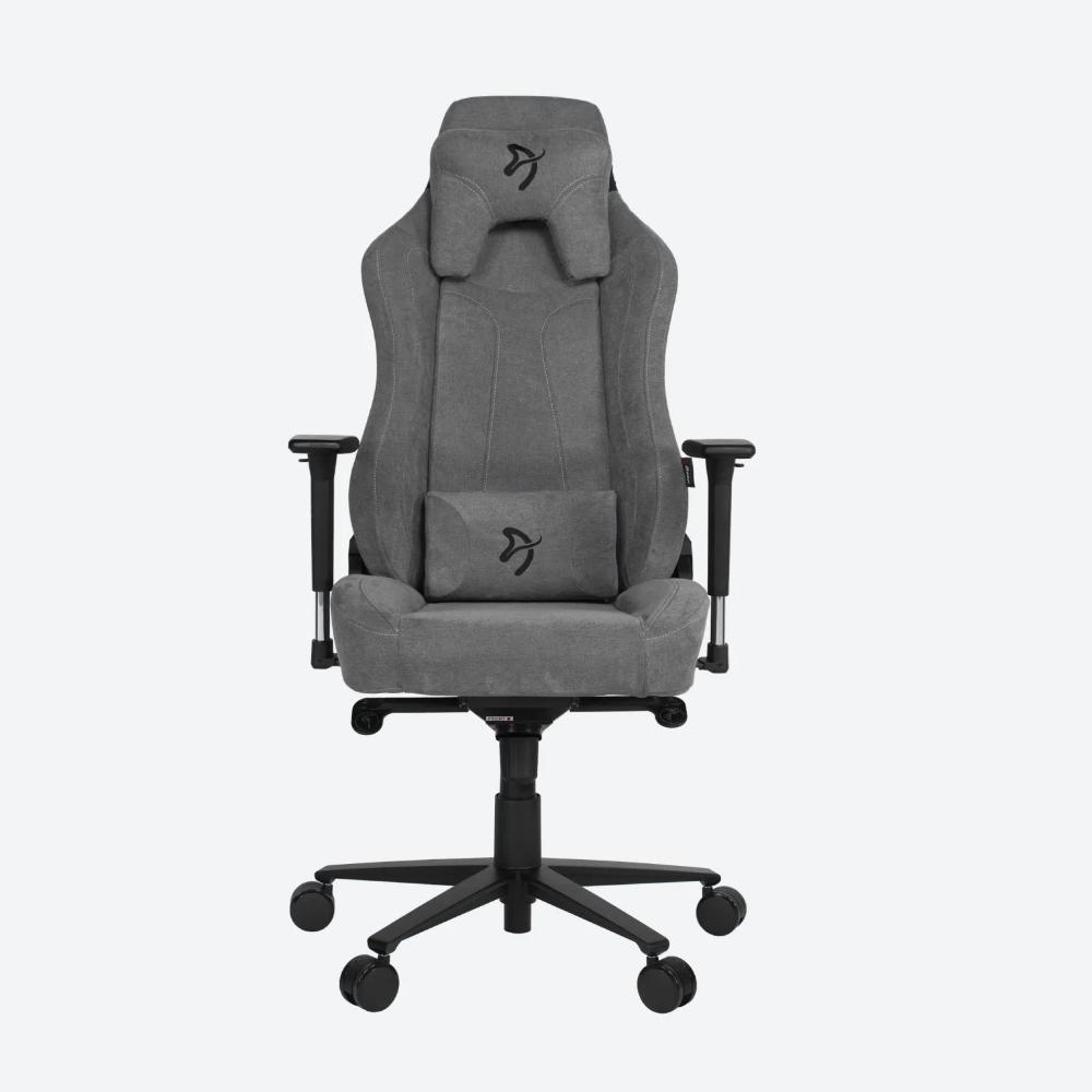 Arozzi Vernazza Soft Fabric | Premium Ergonomic Gaming & Office Chair | XL Frame | Soft Woven Fabric Upholstery | Memory Foam Padding | 165° Recline | 3D Armrests | Adjustable Lumbar & Headrest Pillows | Matte Grey