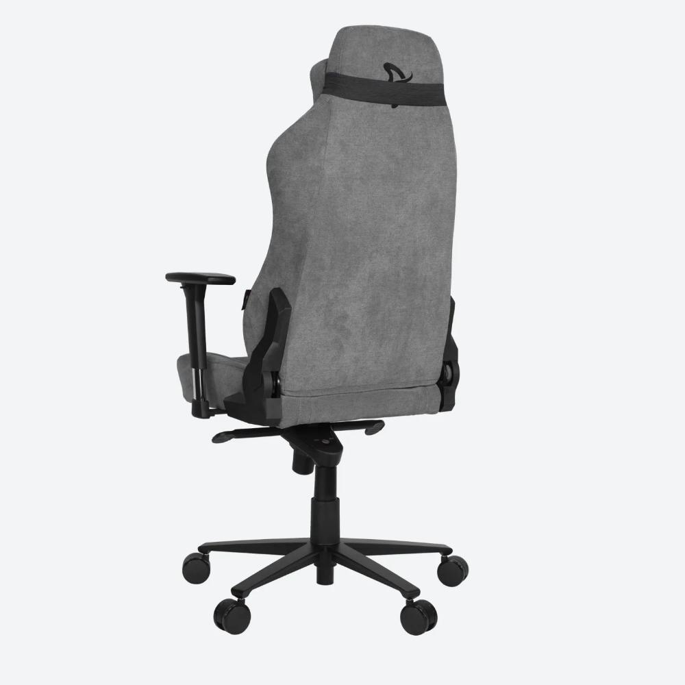 Arozzi Vernazza Soft Fabric | Premium Ergonomic Gaming & Office Chair | XL Frame | Soft Woven Fabric Upholstery | Memory Foam Padding | 165° Recline | 3D Armrests | Adjustable Lumbar & Headrest Pillows | Matte Grey