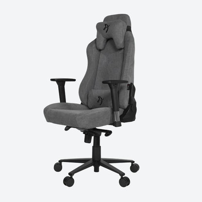 Arozzi Vernazza Soft Fabric | Premium Ergonomic Gaming & Office Chair | XL Frame | Soft Woven Fabric Upholstery | Memory Foam Padding | 165° Recline | 3D Armrests | Adjustable Lumbar & Headrest Pillows | Matte Grey