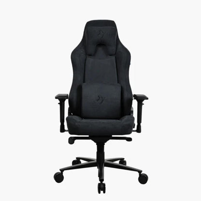 Arozzi Vernazza Supersoft | Premium Ergonomic Gaming  Office Chair | Pure Black | XL Frame | Memory Foam Padding | Soft Fabric Upholstery | 165° Recline | 3D Armrests | Adjustable Lumbar & Headrest Pillows