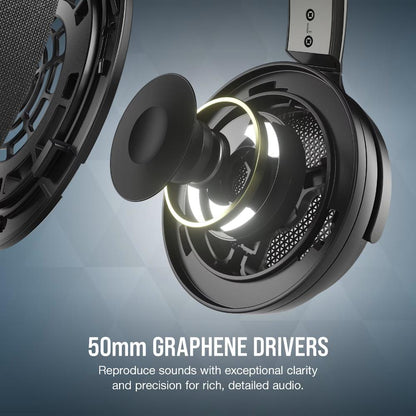 CORSAIR VIRTUOSO PRO Open Back Streaming & Gaming Headset | 50mm Graphene Drivers | 3.5mm Wired | Carbon