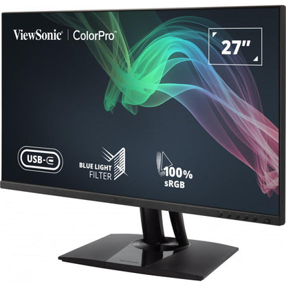 ViewSonic VP2756-2K | 27" 2K QHD Pantone Validated Professional Monitor with USB-C 60W | Factory Pre-Calibrated, Flat Panel