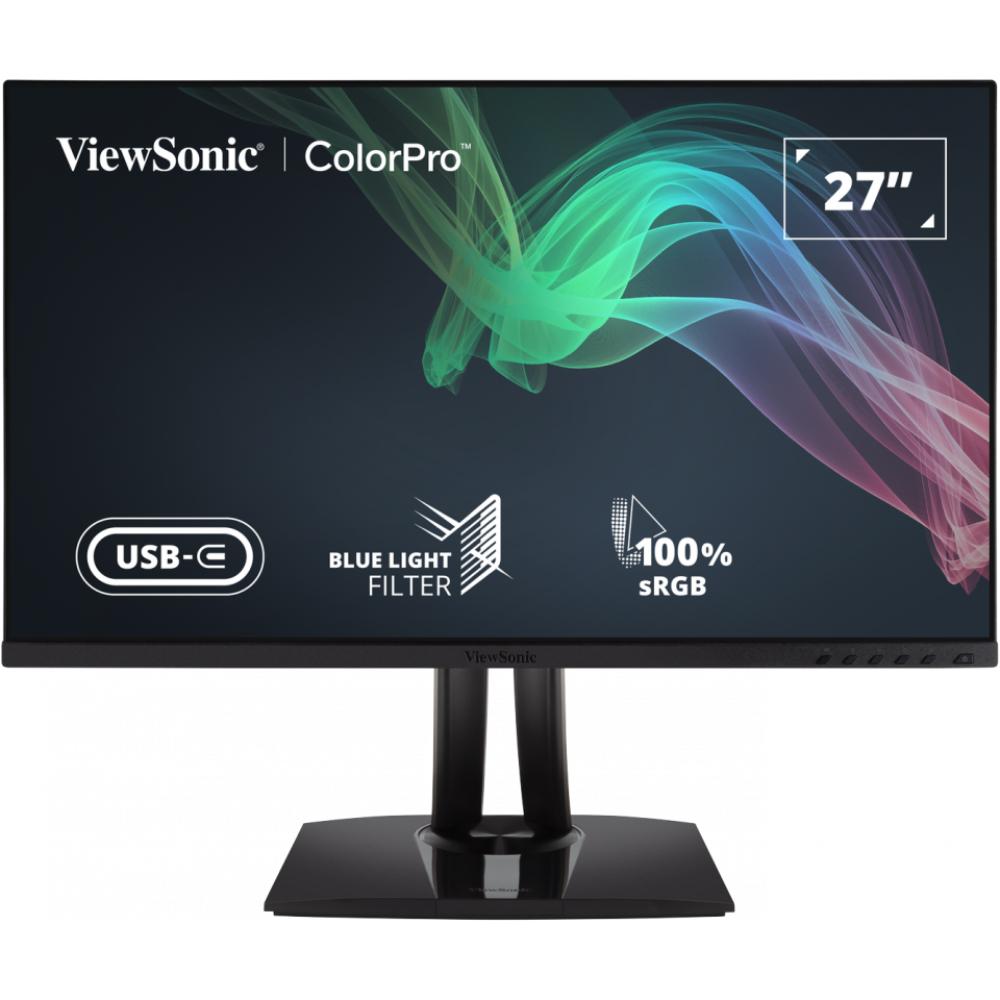 ViewSonic VP2756-4K | 27" 4K UHD Pantone Validated Professional Monitor with USB-C 60W | Factory Pre-Calibrated, Flat Panel