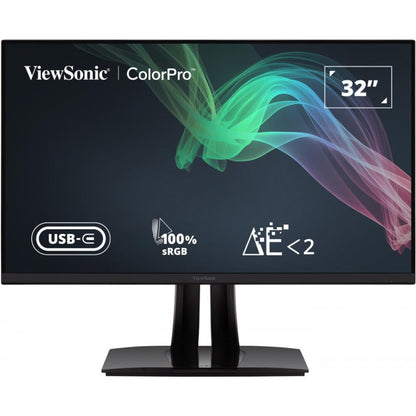 ViewSonic VP3256-4K | 32” 4K UHD ColorPro Monitor, Pantone Validated | USB-C 60W, HDR10