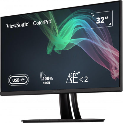 ViewSonic VP3256-4K | 32” 4K UHD ColorPro Monitor, Pantone Validated | USB-C 60W, HDR10