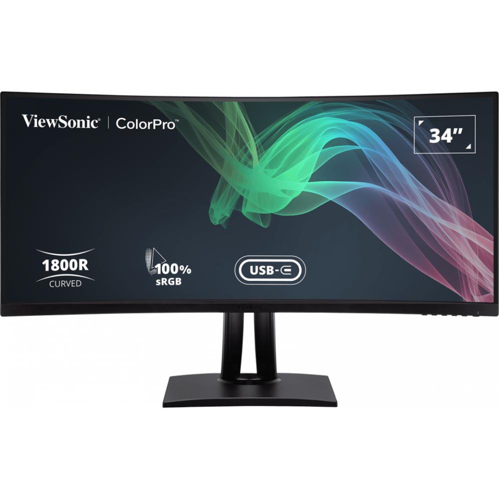 ViewSonic VP3481a | 34” UWQHD+ Curved Professional Monitor, 100Hz | Pantone Validated, USB-C Docking