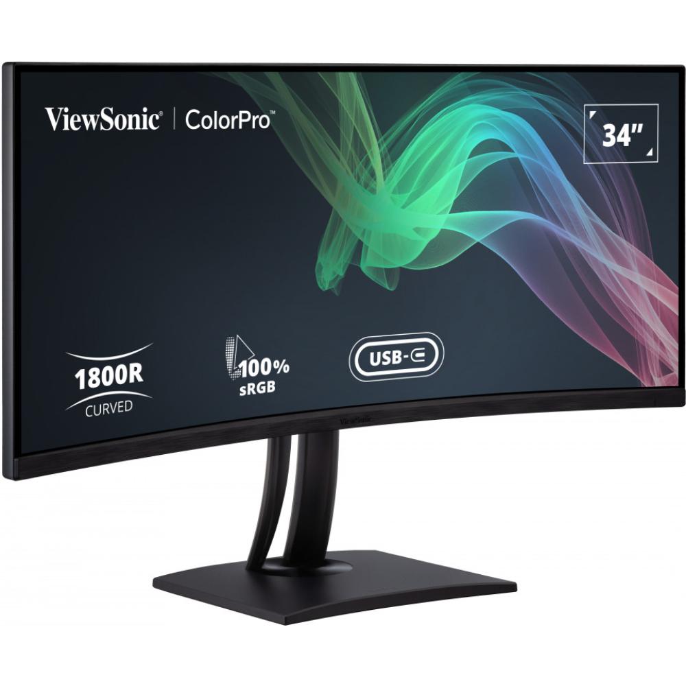 ViewSonic VP3481a | 34” UWQHD+ Curved Professional Monitor, 100Hz | Pantone Validated, USB-C Docking