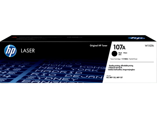 HP 107A Black Original Laser Toner Cartridge | W1107A