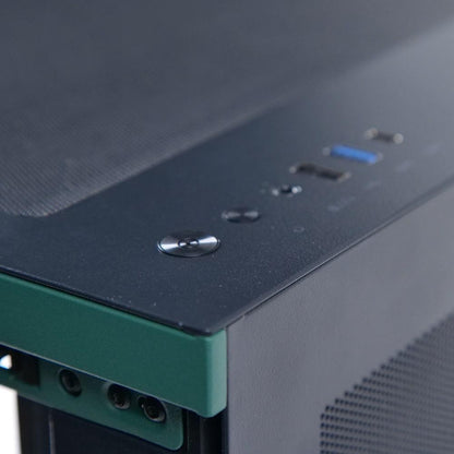 EASE EC124B Pro Case | Panoramic ATX Case with 4 ARGB Infinity Fans (Tempered Glass, Type-C)